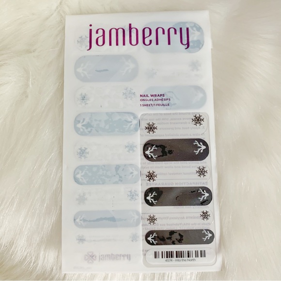 Jamberry “Into the North” Nail Wrap Full Sheet 4S74 Nail Art - Picture 5 of 6